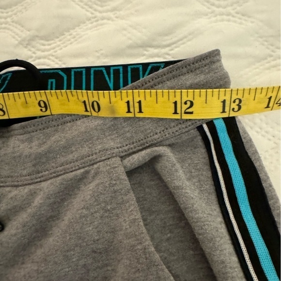 Pink Victoria’s Secret sweatpants joggers turquoise/black on /grey size XS - Picture 10 of 11